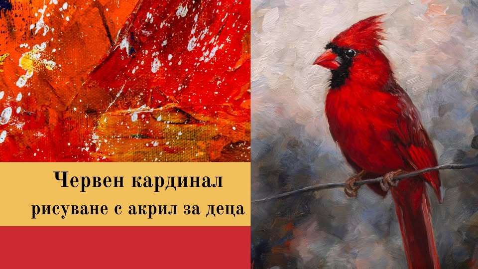 Червен кардинал приложни дейности за дец...