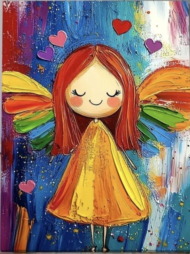 Ангелска усмивка рисуване за деца  6-14г