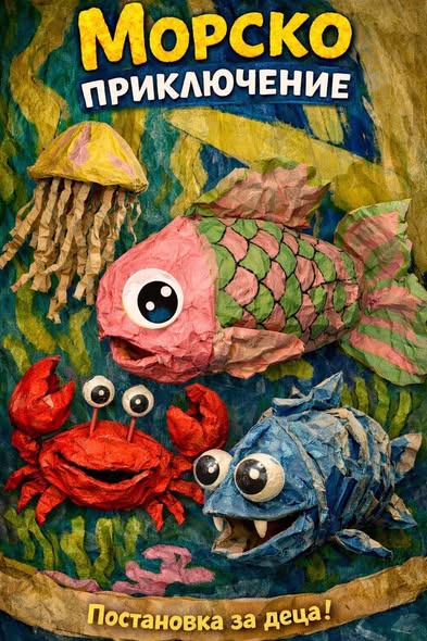 Морско приключение куклен театър за деца
