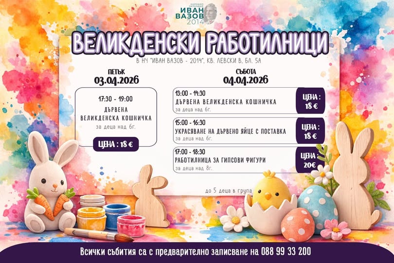 Великденски работилници за деца Работилн...
