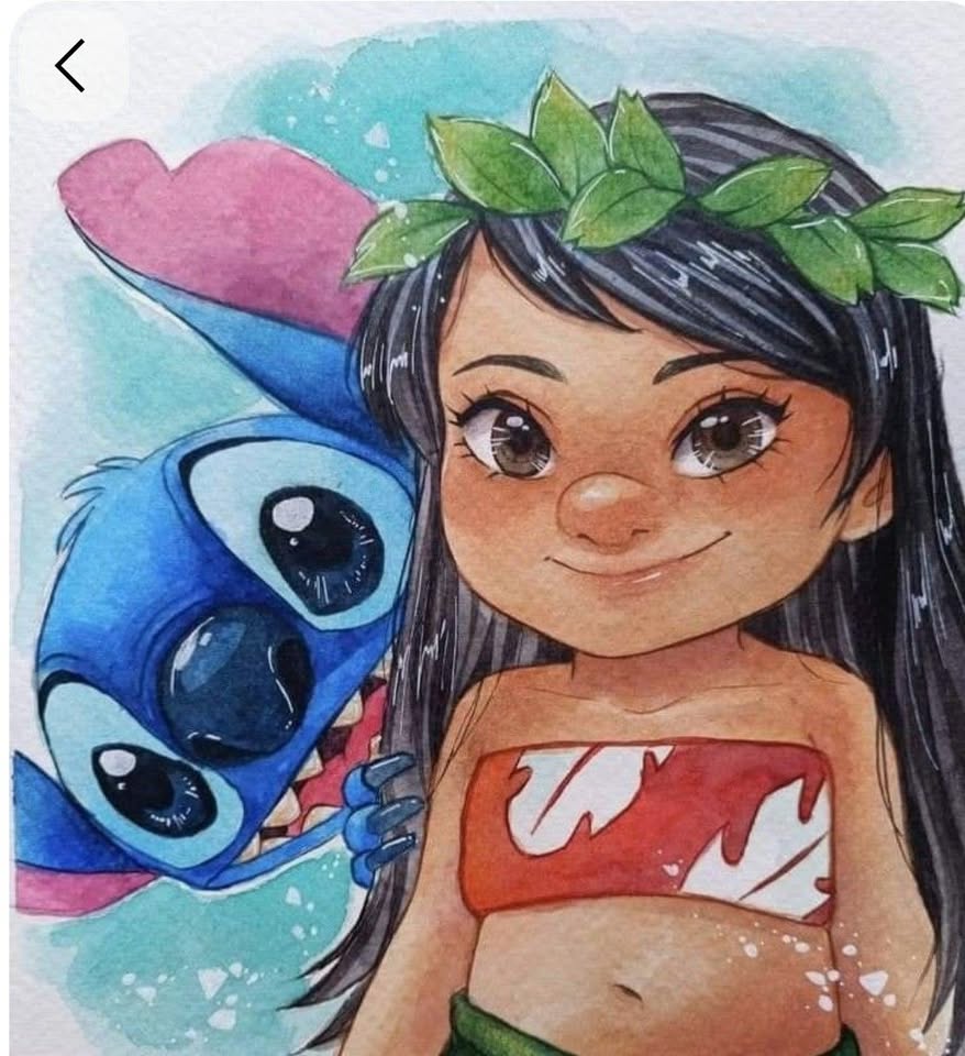 Рисуване за деца "Лило и Стич"