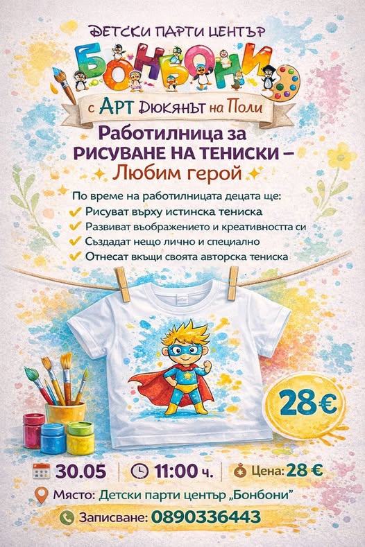 Работилница за рисуване на тениски