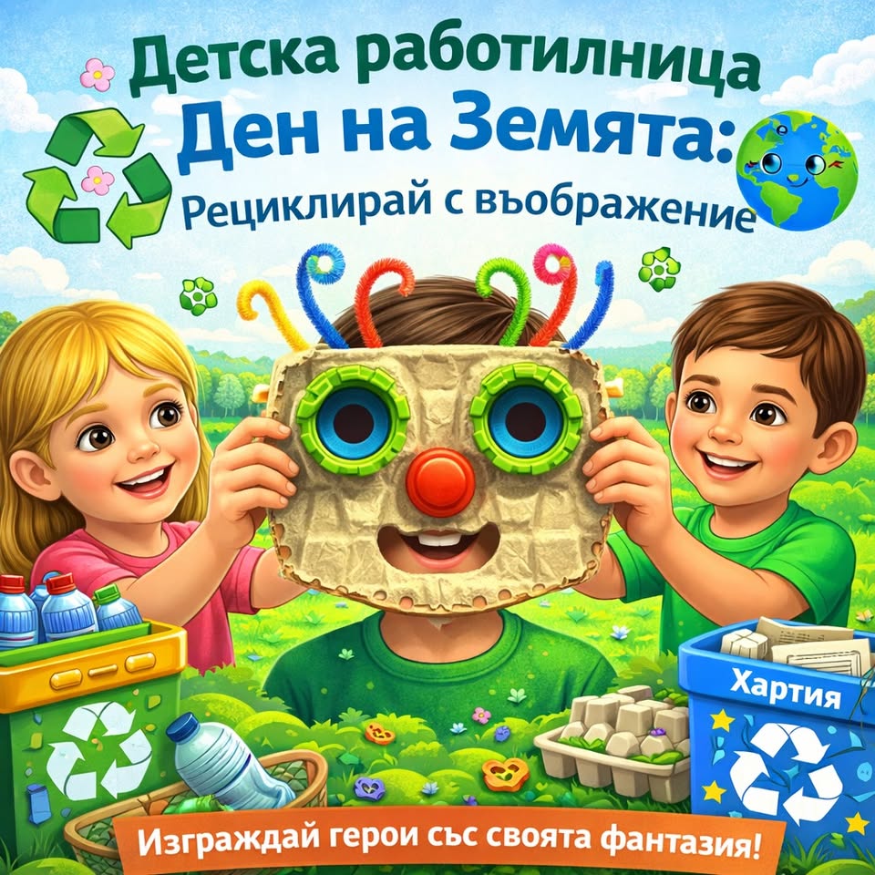 „Рециклирай с въображение“- Маски за Ден...