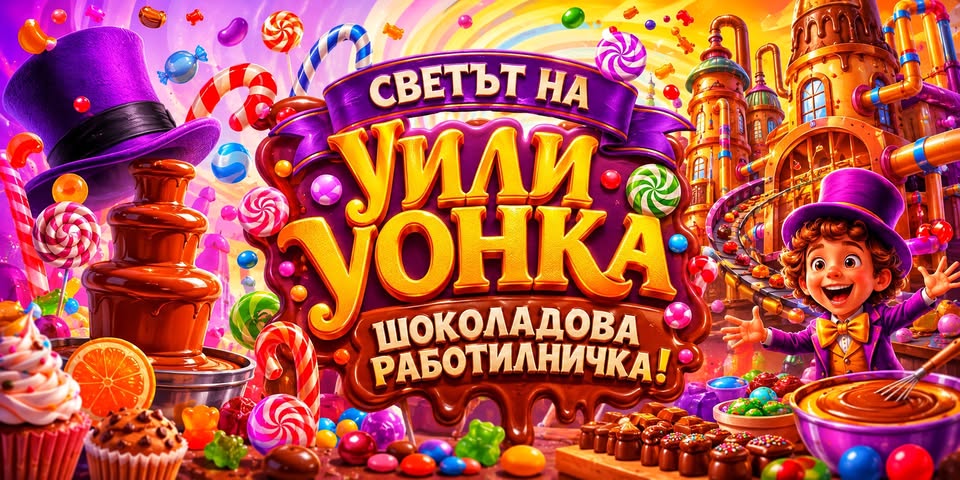 СВЕТЪТ НА УИЛИ УОНКА – ШОКОЛАДОВА РАБОТИ...