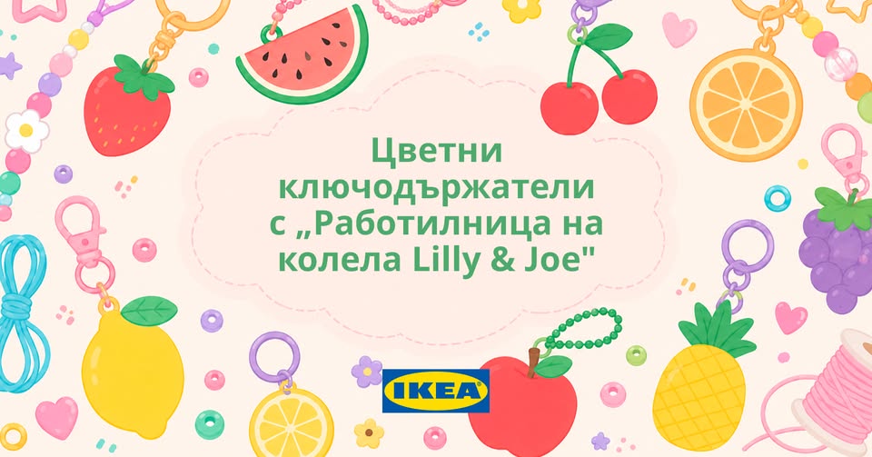 SUN, MAY 31 AT 10:30 AM Цветни ключодърж...