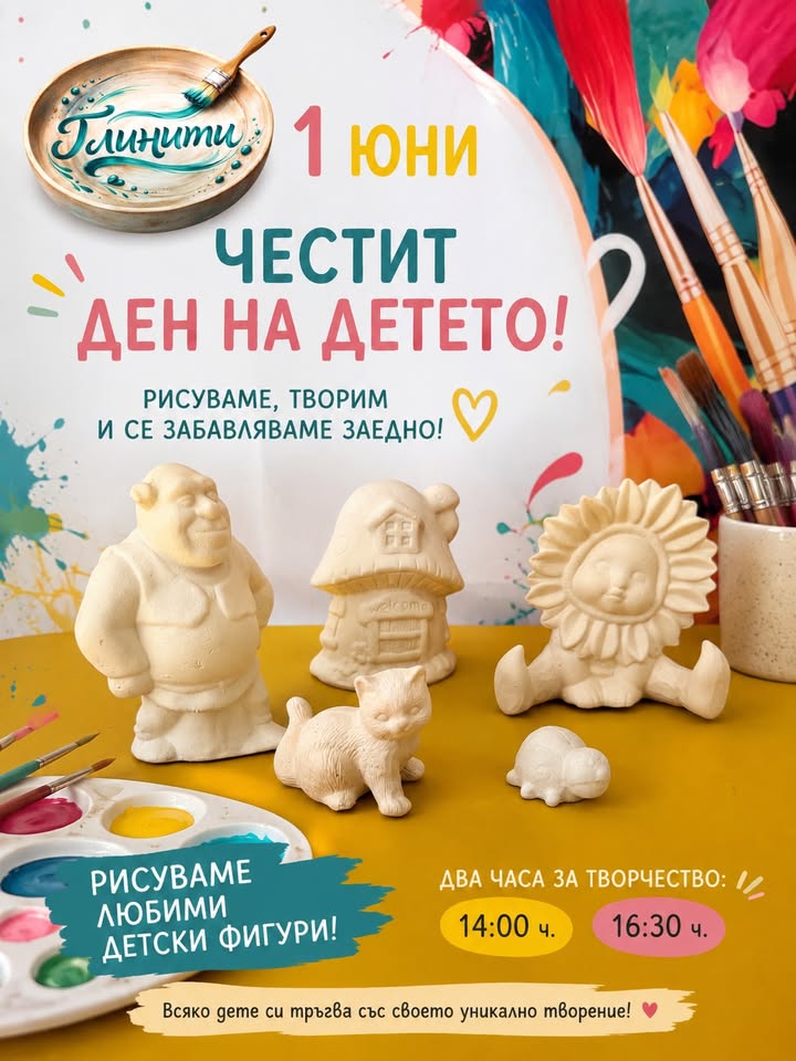 1 ЮНИ В ГЛИНИТИ – ДЕН НА ДЕТСКОТО ТВОРЧЕ...