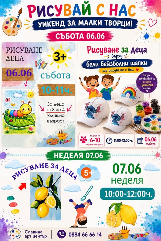  забавно рисуване и първи стъпки в света...