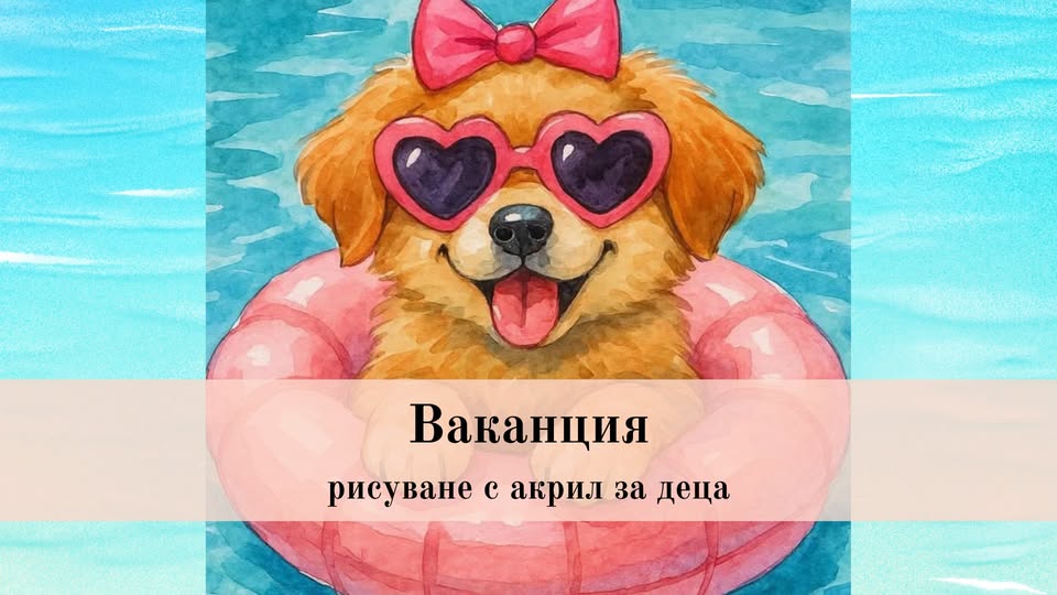 Ваканция-Рисуване с акрил за деца