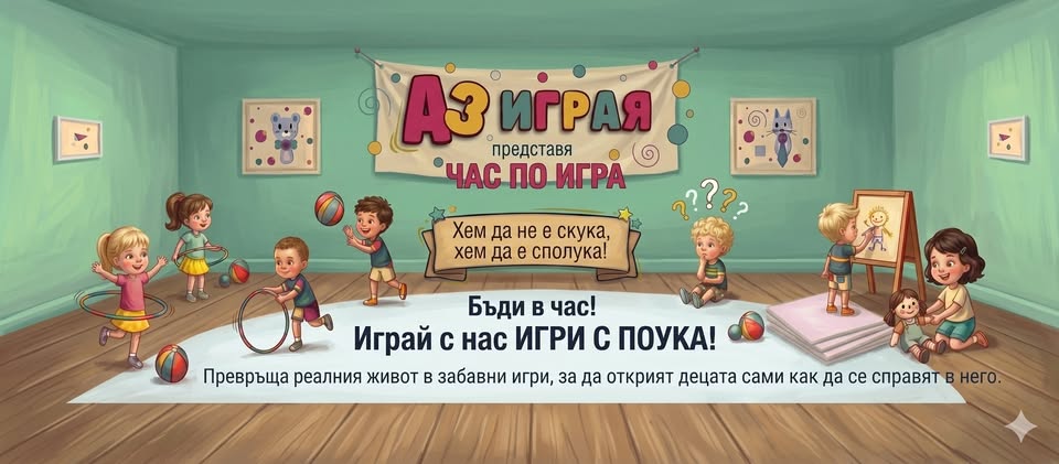 Почасови занимания за деца "Аз играя"