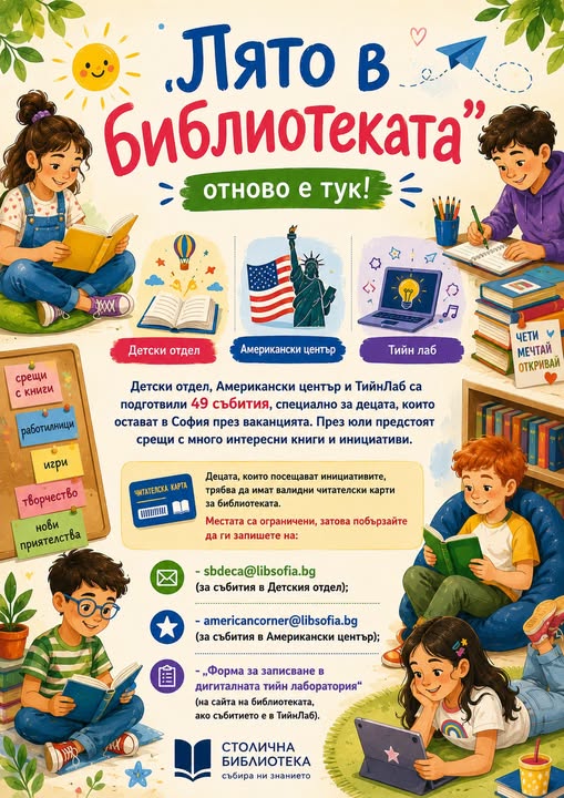Лято в библиотеката