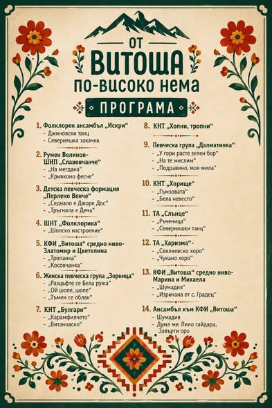 posted toФолклорен фестивал "От Витоша п...