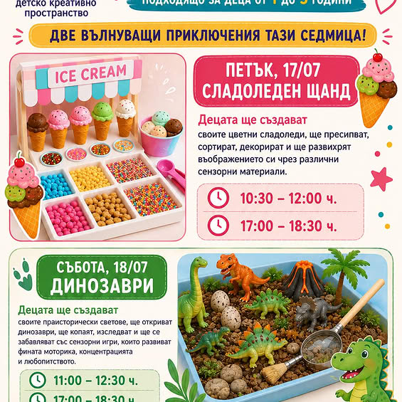  Тематични сензорни маси  за най-малките...