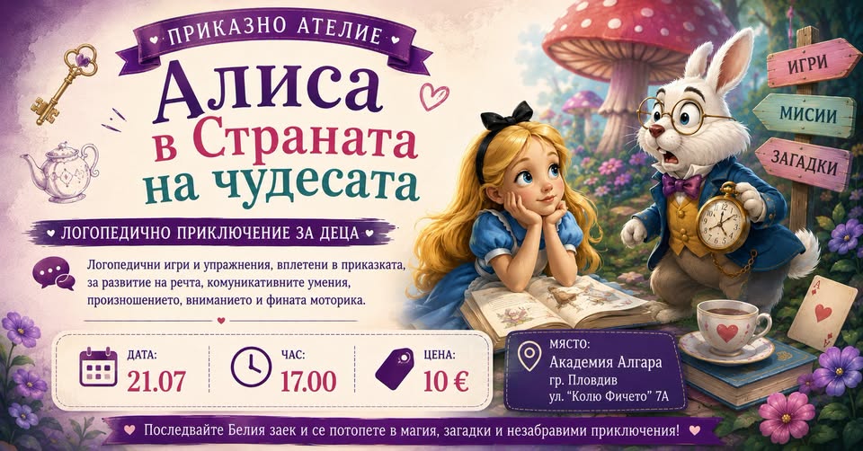 приказно ателие „Алиса в Страната на чуд...