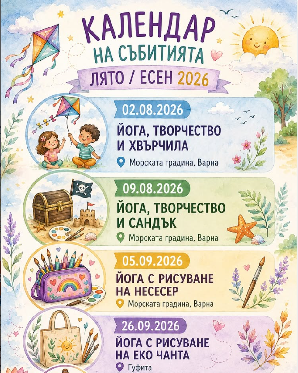 Йога с рисуване на несесер