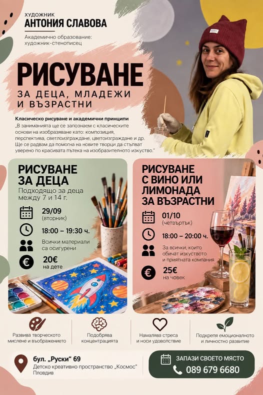 Рисуване за Деца 7–14 
