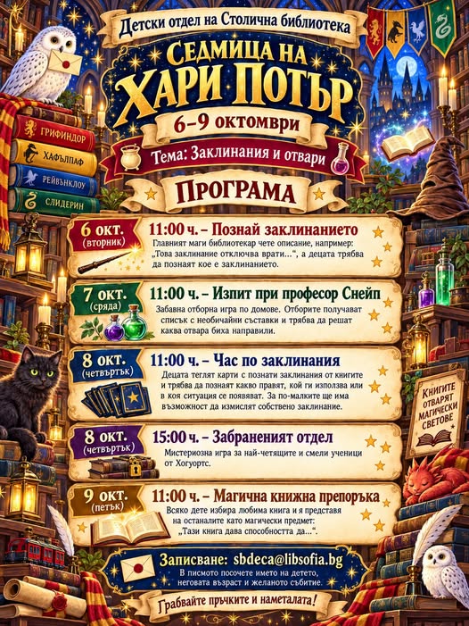 Седмица на Хари Потър с Библиотеката