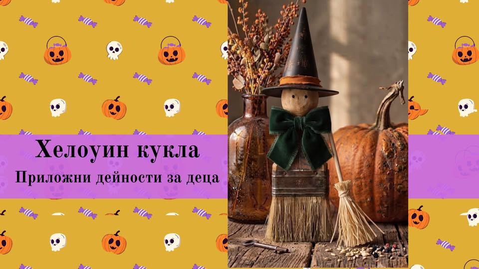 Хелоуин кукла-Приложни дейности за деца