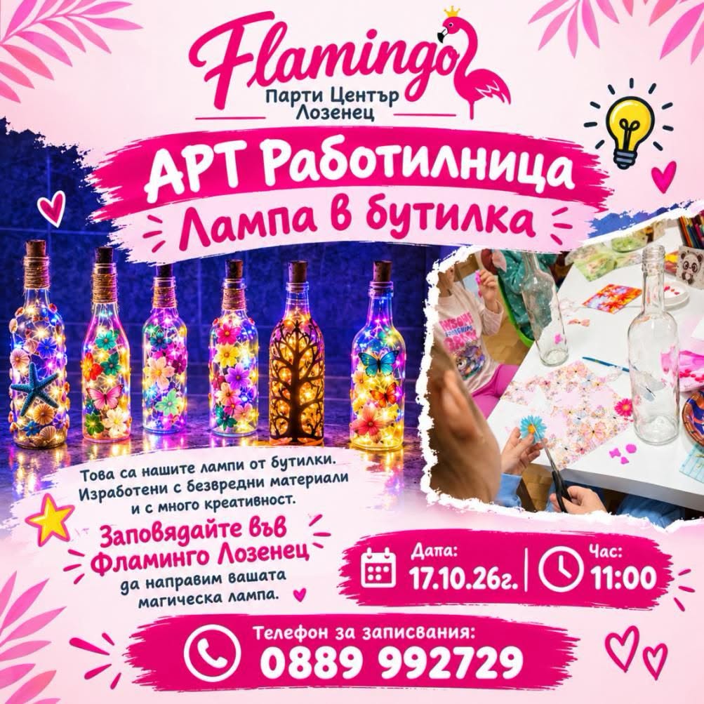 АРТ Работилница - Лампа в Бутилка