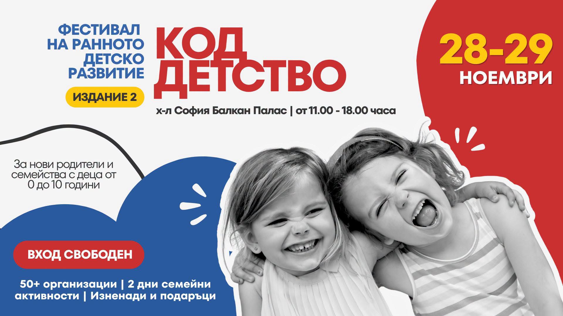 КОД ДЕТСТВО | Фестивал на ранното детско...