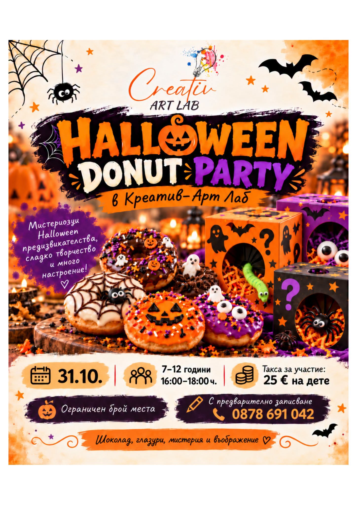  HALLOWEEN DONUT PARTY в Креатив – Арт Л...