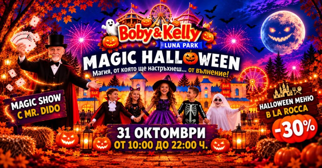 ХЕЛОУИН ЗА ДЕЦА В СОФИЯ - MAGIC HALLOWEE...