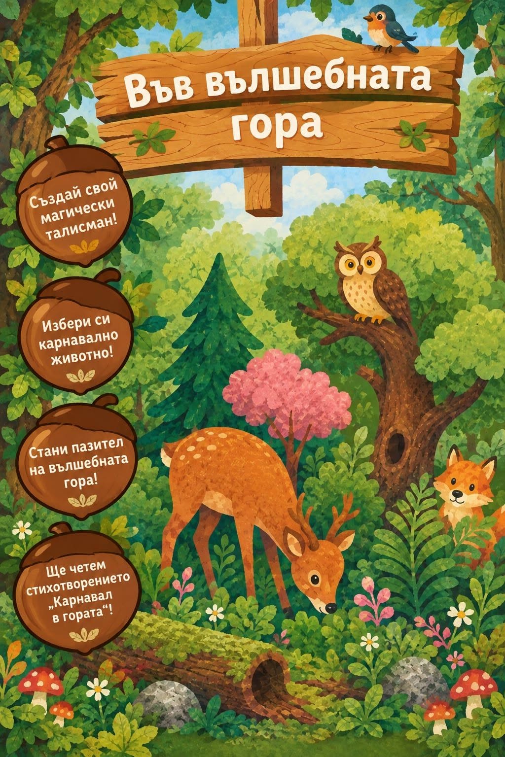 Работилничка за деца - "Вълшебната гора...