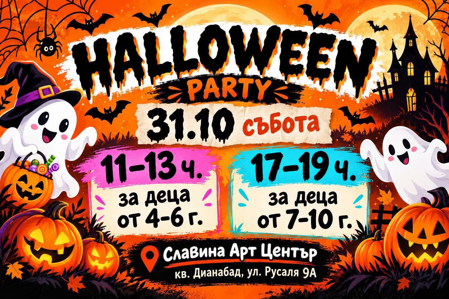 HALLOWEEN PARTY в Славина АРТ център