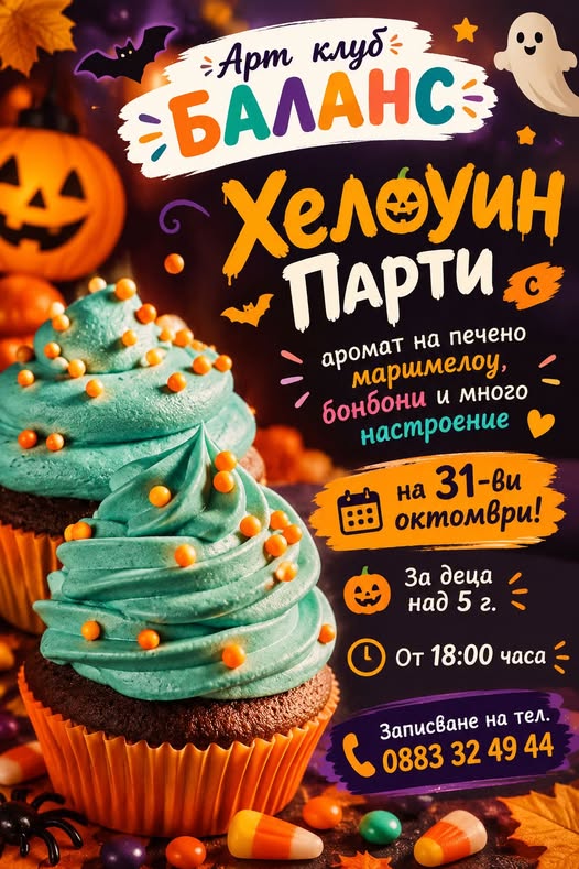 Хелоуин парти за деца кв. Слатина