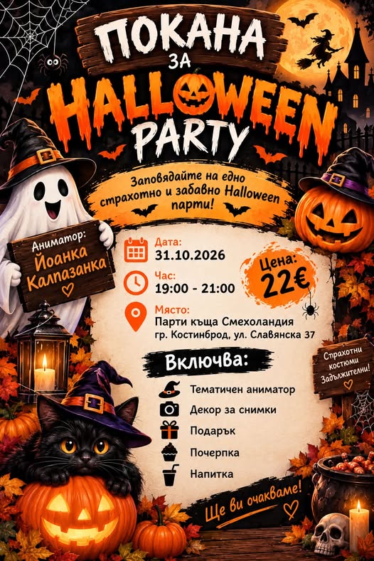 хелуин парти в Костинброд