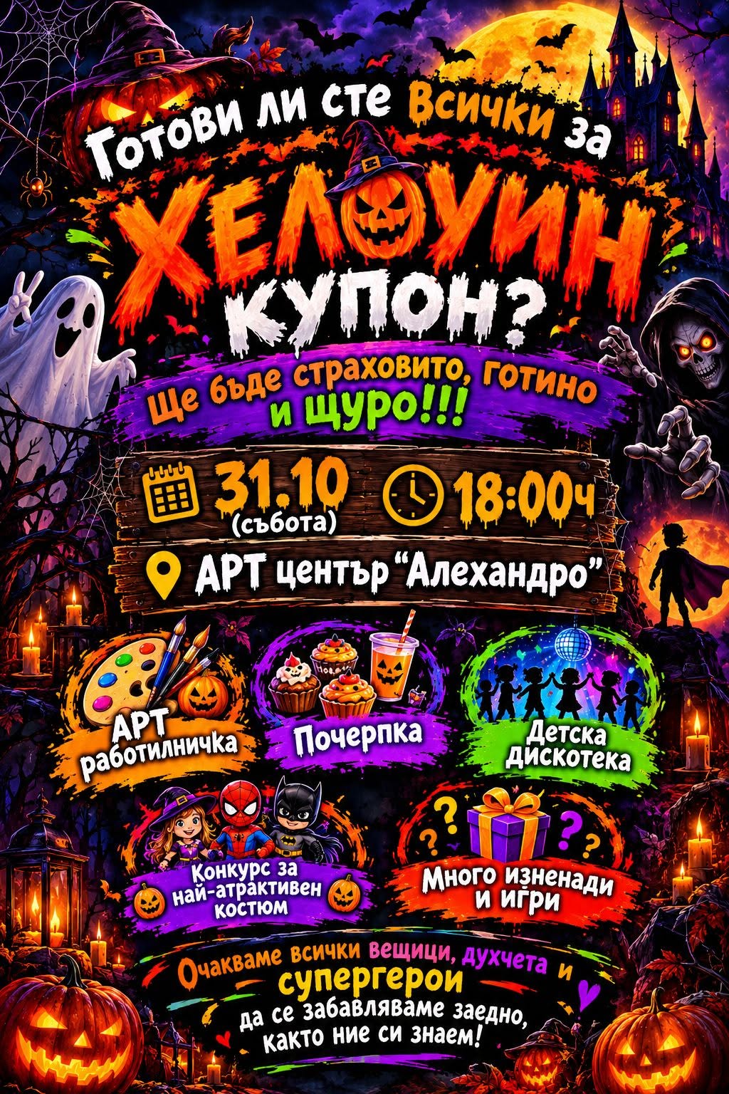 Хелоуин Купон за деца
