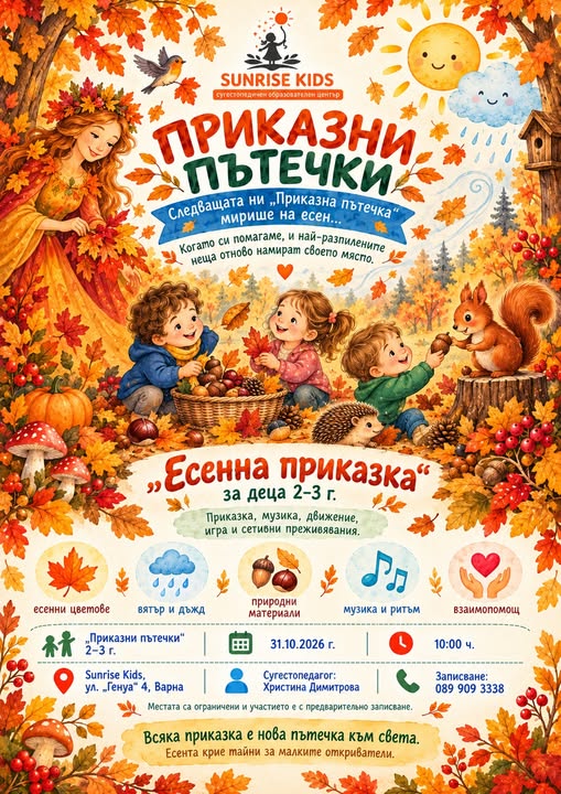 Приказна пътечка“ мирише на есен Есенна приказка