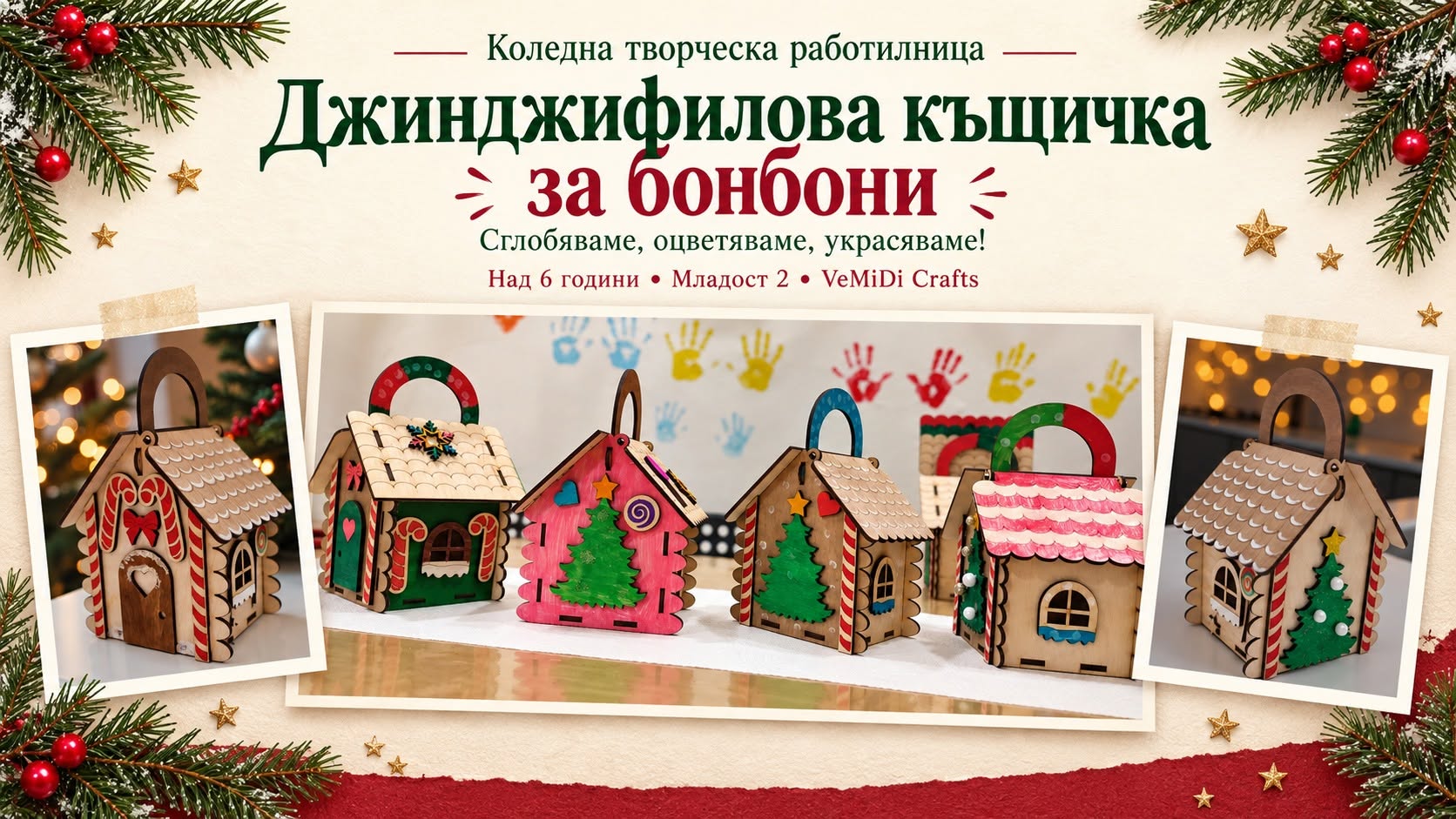 Джинджифилова къщичка - кутия за бонбони