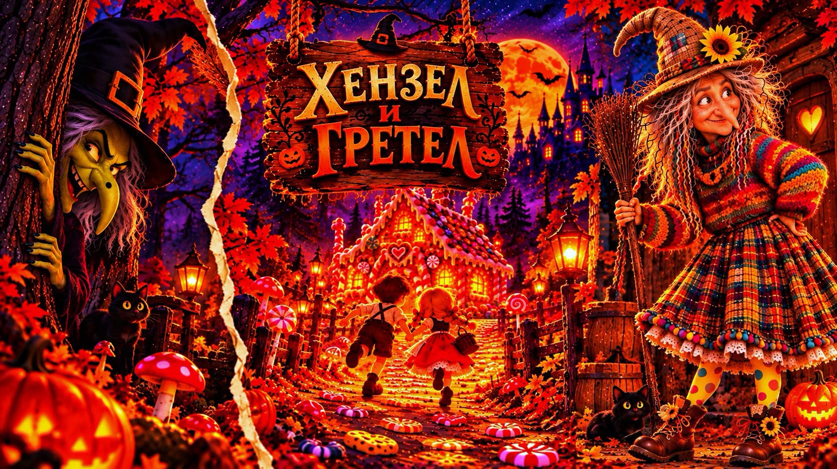 🍬“ХЕНЗЕЛ И ГРЕТЕЛ” - ЗАХАРНОТО ПАРТИ НА БАБА ЯГА! 🧌