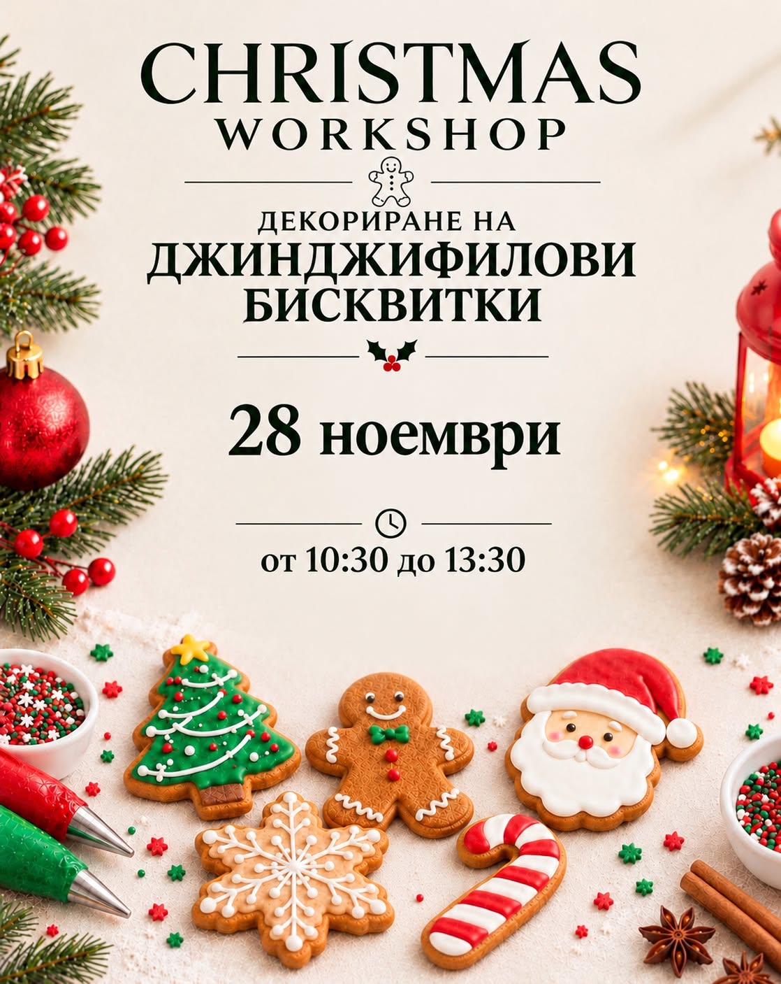 Работилничка за декориране на бисквитки  с роял айсинг